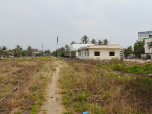 Battambang: Bahnhof - hier fuhr schon lange kein Zug mehr ab