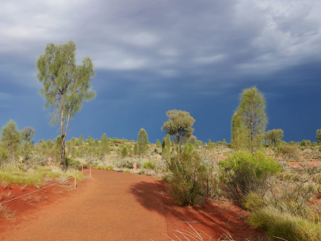 Uluru Park Gewitterstimmung
