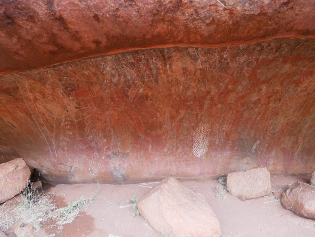 Uluru Wandmalerei